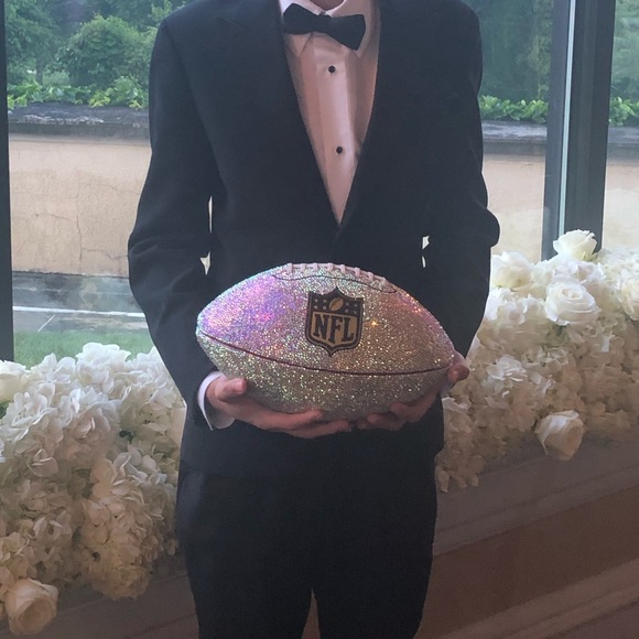 NFL Swarovski Crystal Football - Picture 4 of 7